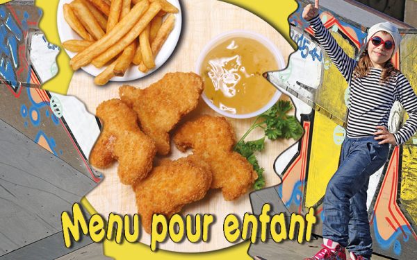 Menu enfants Croquettes de poulet