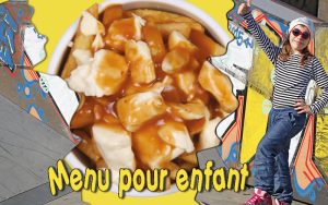 Menu enfants poutine